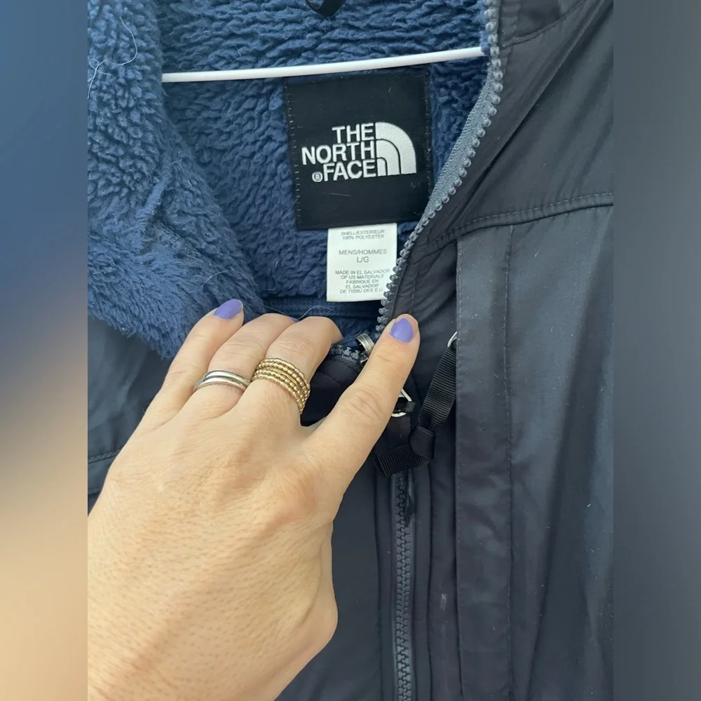 men’s navy vintage the north face jacket